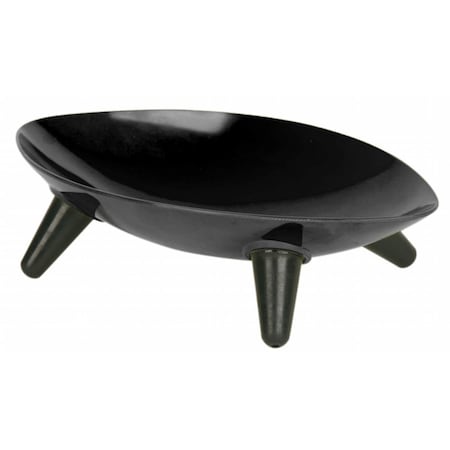 PetPurifiers Melamine Couture Sculpture Single Dog Bowl44; Black
